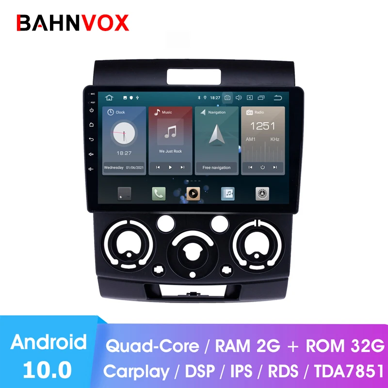 9 &quotandroid 10 0 RAM2G Автомобильный gps dvd плеер для Ford Everest Ranger Mazda BT 50 автомобиль радио