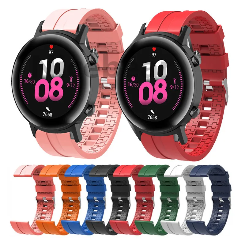 Силиконовый ремешок для оригинальных часов Huawei Watch GT 2 из ТПУ Wacth GT2 42 мм 46