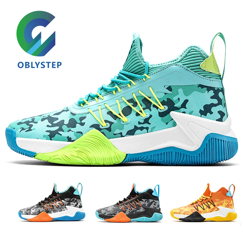 

OBLYSTEP Men's Basketball Shoes New Boys Trend Sports