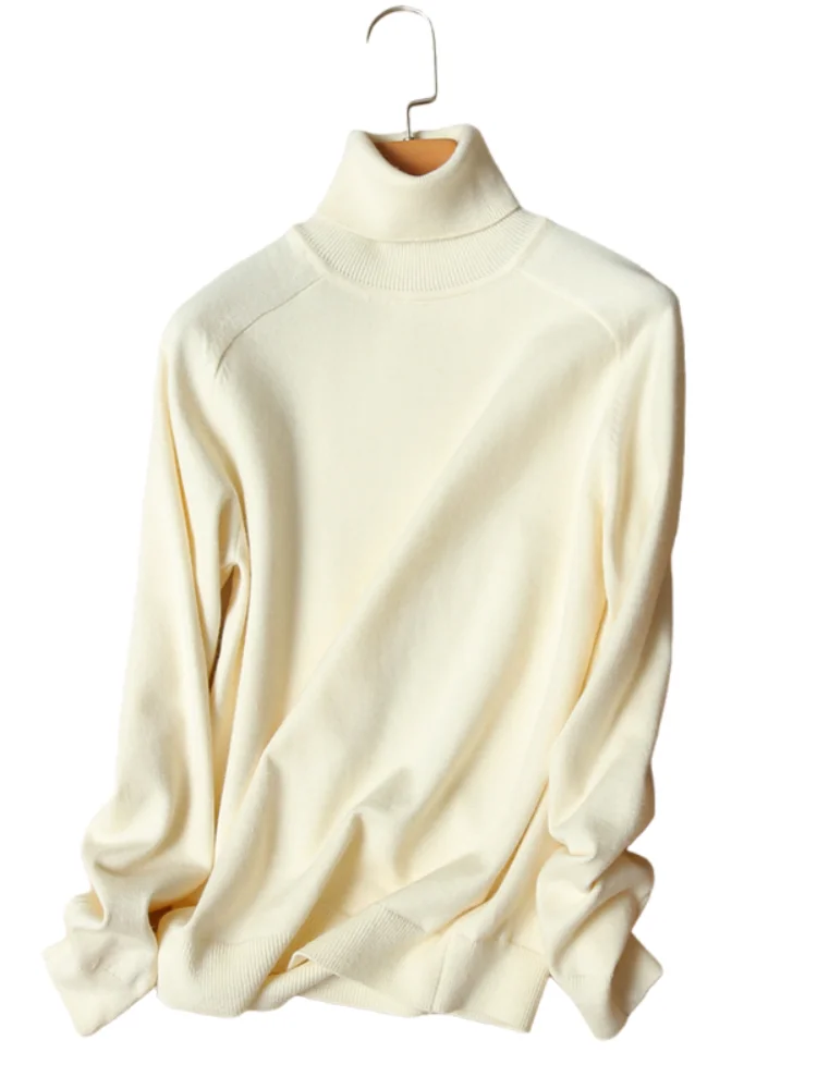2020 Turtleneck Women Sweater Winter Loose Pullovers New Women's Knitted Female Thick Long Sleeved Pull Tops | Женская одежда