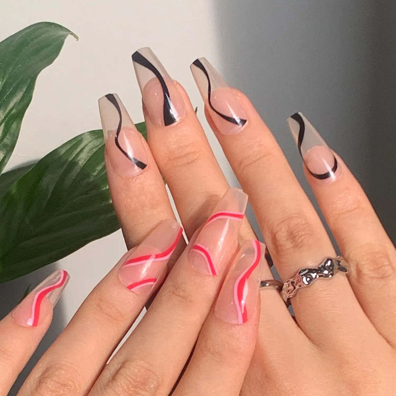 

24pcs/Box Coffin Full Cover Detachable Manicure Tool Nail Tips Wearable Ballerina False Nails Fake Nails