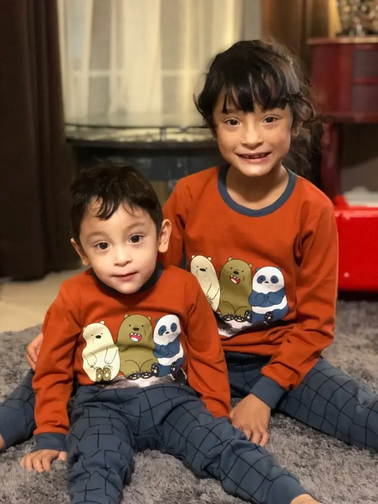 Детская одежда весенняя для сна мальчиков и девочек детская пижама с мультяшным