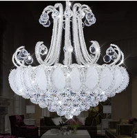 chrome crystal chandelier light modern silver crystal chandelier light lighting width 60cm guaranteed 100 free shipping