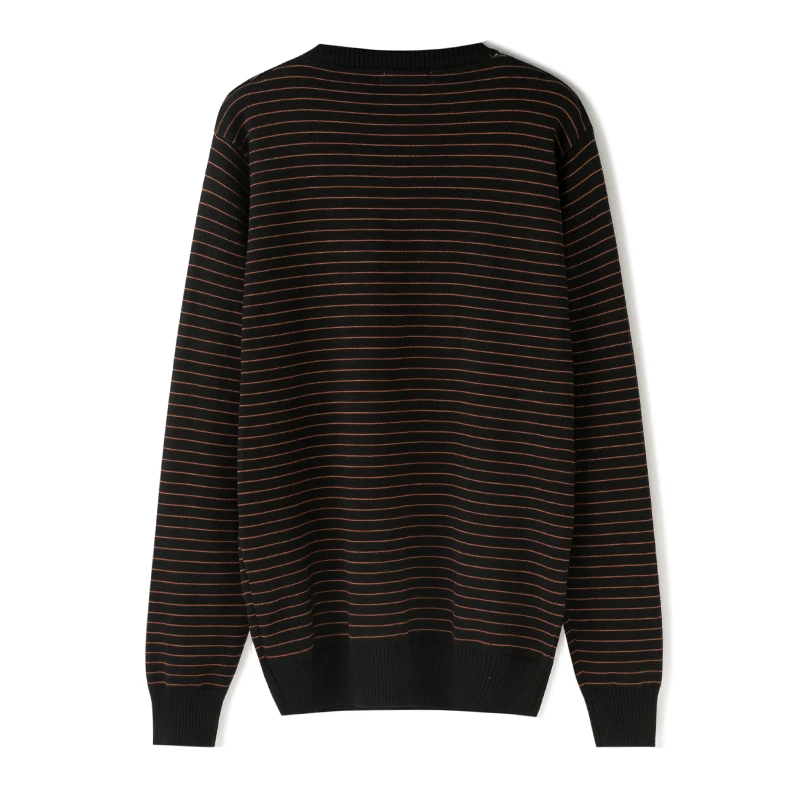 MuLS Brand Sweaters Men Pullovers Male 2019 Autumn New Round Neck Striped Sweater Jumpers Winter Spring O-Neck Cotton Knitwear | Мужская