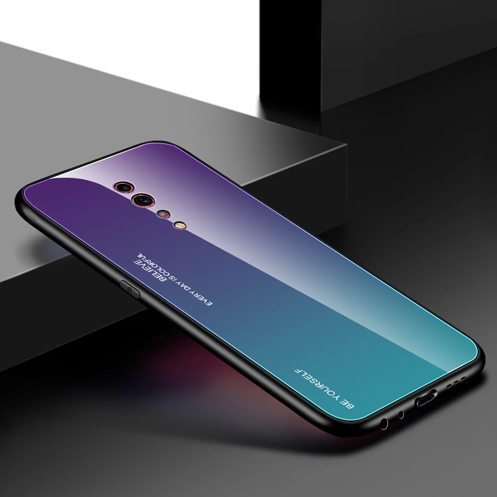 Градиент облегающий чехол для Oppo F11 R17 R19 K1 R15X Realme 3 Pro найти X Молодежные Рено Z 10X