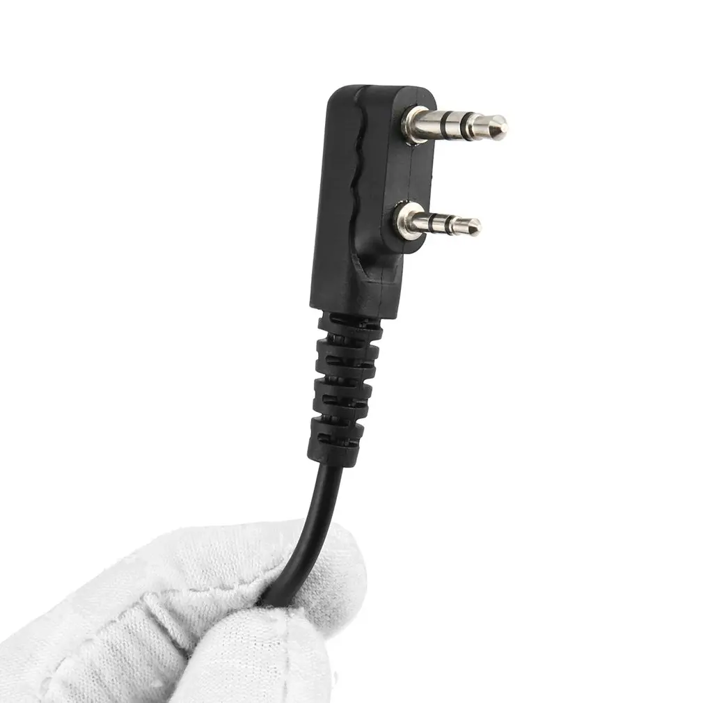 2 Pin наушники с микрофоном Ptt наушник гарнитура для Kenwood Walkie talkie Baofeng Uv5r 888 S радио |