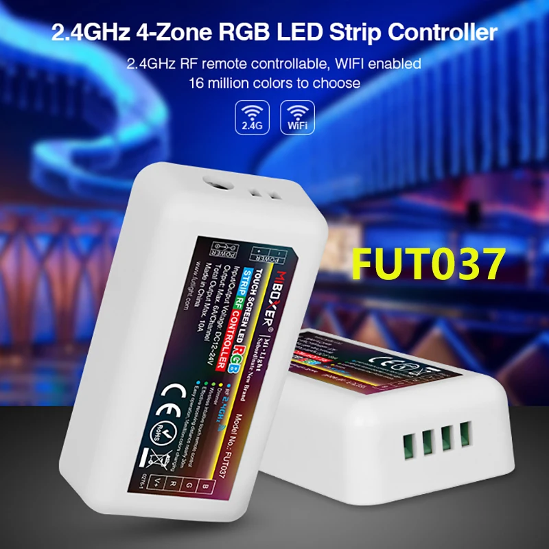Mi светильник 2 4 г зоны FUT095 FUT096 RGB/RGBW светодиодный контроллер Кнопка/сенсорный