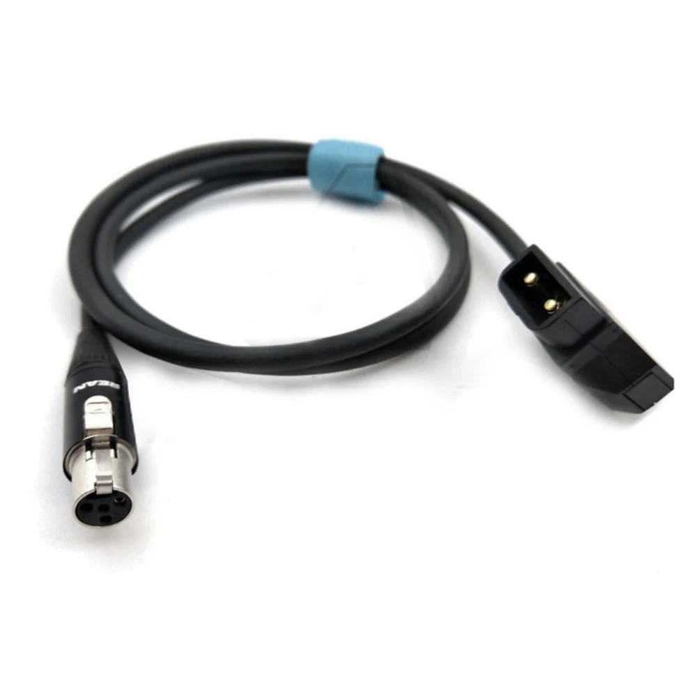 New Mini XLR 4-pin Female to D-Tap Male Power Cable Adapter 12V 80cm for Tvlogic Monitor
