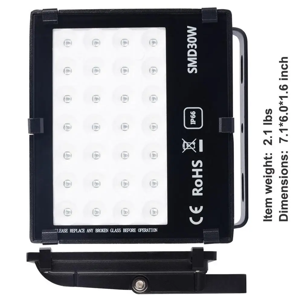 [Seven Neon] AC85 265V IP65 30 Вт черный свет УФ лампы DJ ночной Диско клуб вечерние неоновое