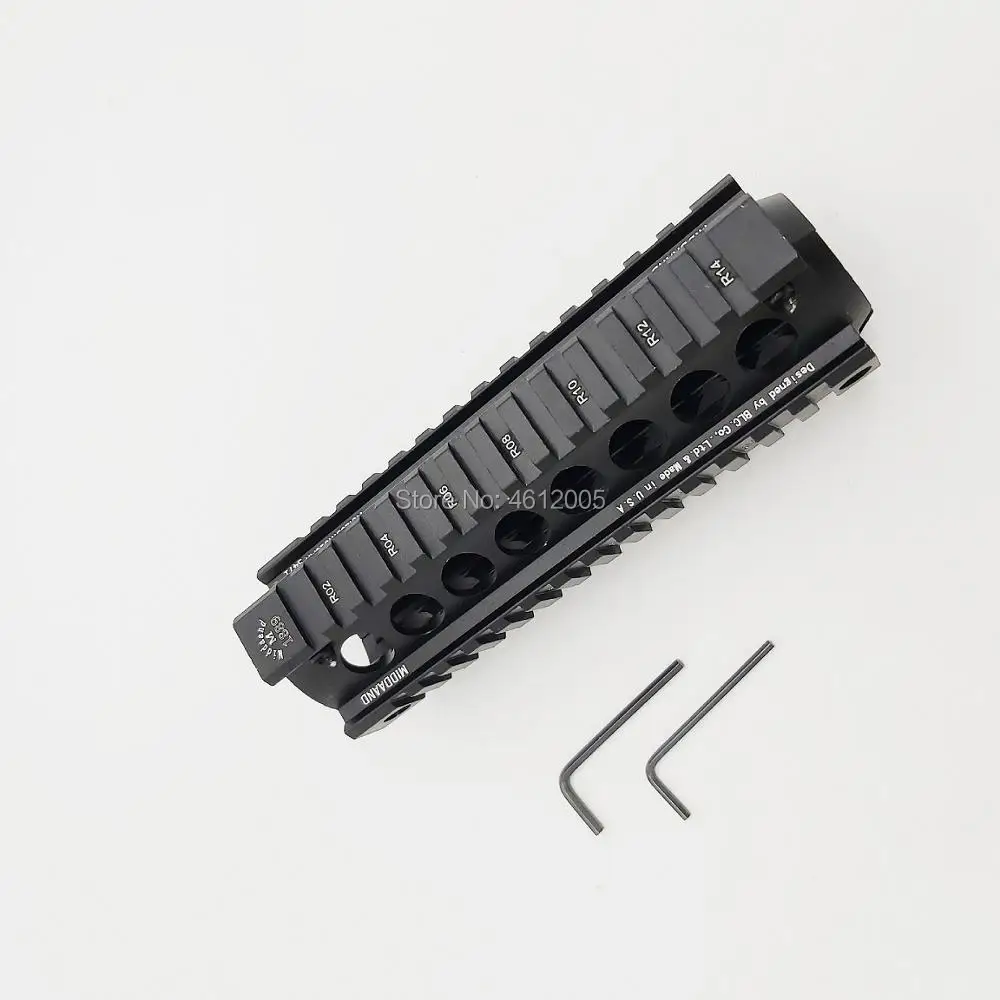 AR 15 Drop In Quad Rail Two Piece Handguard Aluminum 6 7 inch для M4 M16 AR15 Handguard|Кронштейны и аксессуары
