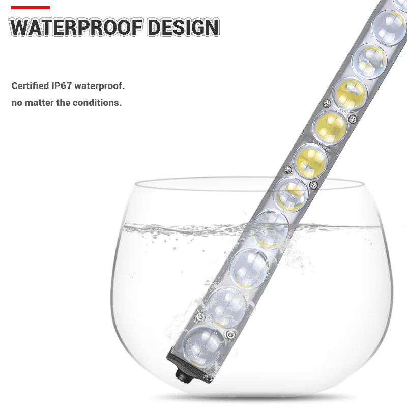 

7/13/19 Inch Offroad Accessories 4x4 18W 36W 54W Led Light Bar For Car 4D Lens 6000K Spot Beam Boat Truck SUV ATV Work Light