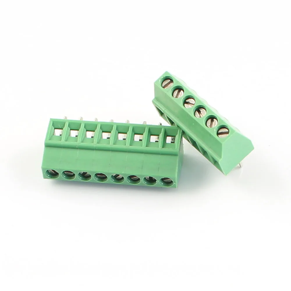 5 шт. 2 54 мм 0 1 "шаг 2P 3P 4P 5P 6P 7P 8P 9P 10 P PCB винтовая Клеммная колодка соединитель