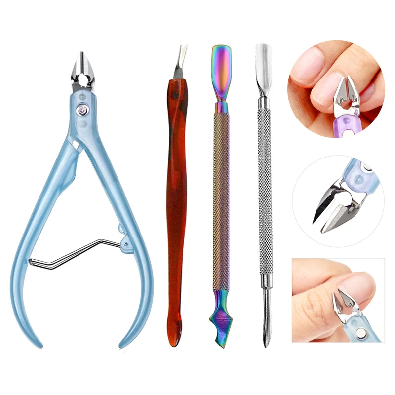 Инструменты для отшелушивания ногтей набор ножниц плоскогубцы пилинг
