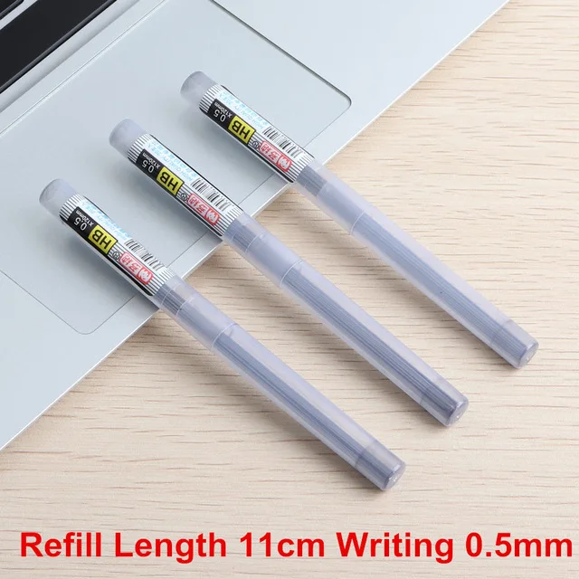 3PCS Refill 0.5mm 1 шт. Baikingift металлические механические карандаши 0,5 мм 0,7 мм 2B свинцовый держатель чертёжный карандаш для рисования школьные подарки канцелярские товары - Цвет: 3PCS Refill 0.5mm