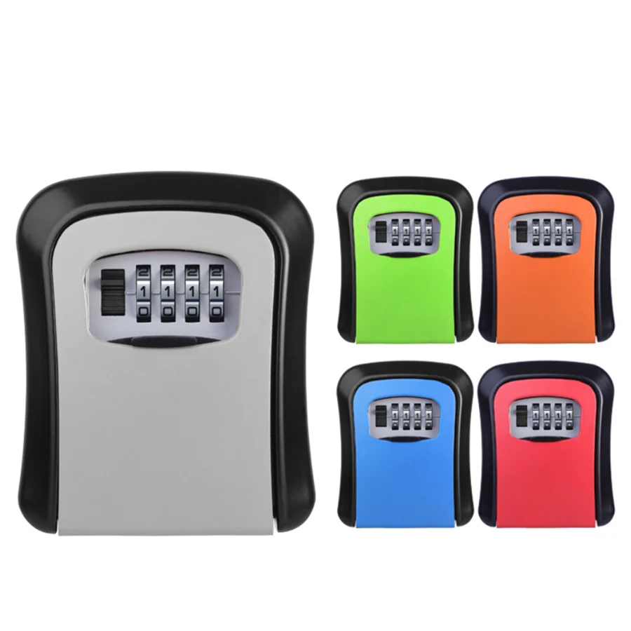 4 значный замок для ключей настенный Сейф из алюминиевого сплава с защитой от