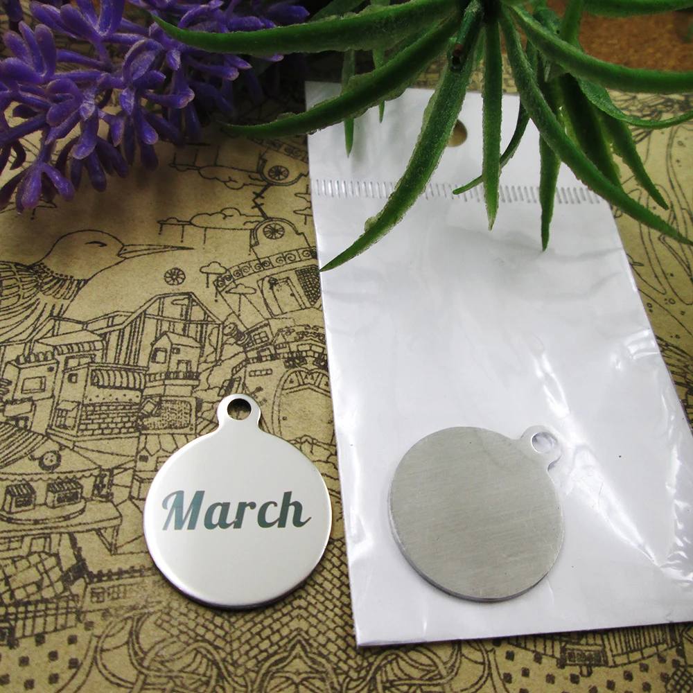 Подвески из нержавеющей стали March 20 шт. 5 стилей на выбор подвески сделай сам для