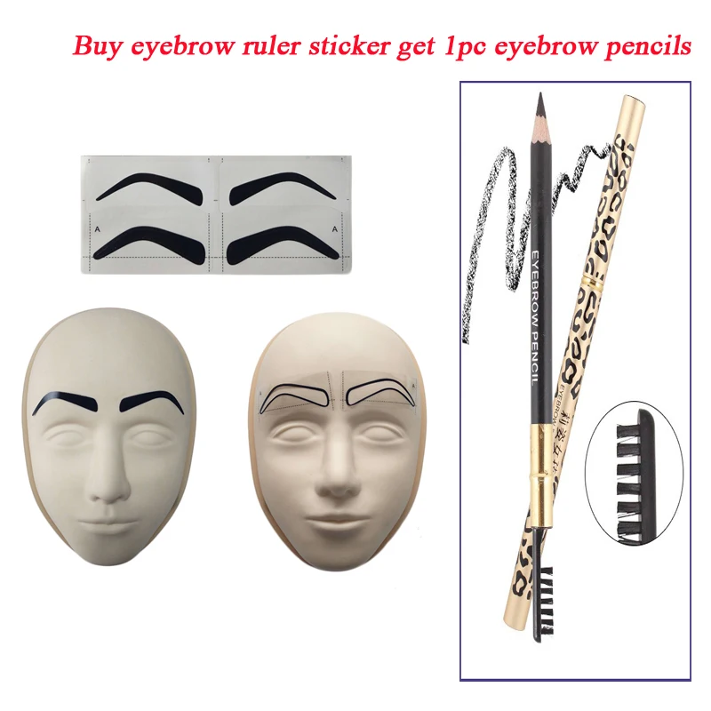 Аксессуары для микроволокна линейка бровей наклейки инструменты формирования
