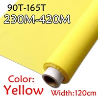 51020 meters yellow silk screen printing polyester mesh fabric with 120cm width 230 420 mesh for printed circuit boards