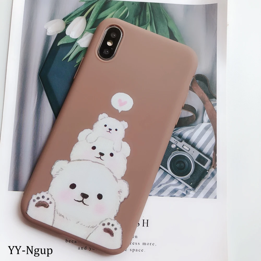 Для iPhone 7 i Phone 8 Plus чехол Kawaii подставка держатель Единорог силиконовый чехол для iPhone X XR XS Max 5 5S SE 6 6S 7 Plus чехол для женщин - Цвет: 7