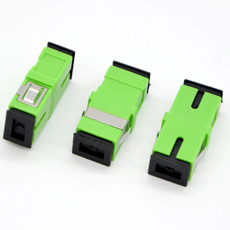 

400pcs New Optical Fiber Adapter Connector No Ear SC/APC Flange Coupler Simplex SC-SC Special Wholesale Free Shipping To Brazil