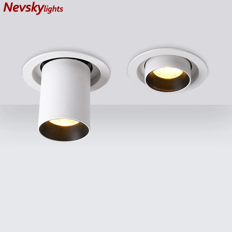 

Led recessed spot light bedroom Adjustable Downlight LED deep cup Spot lighting Living Room bendable led ceiling light fixtures