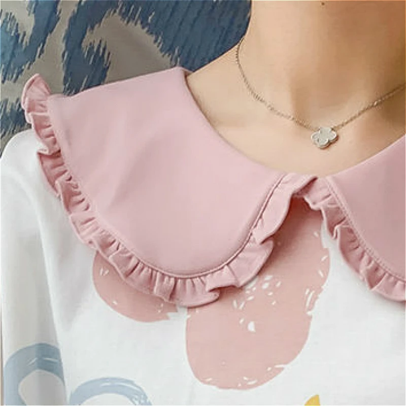 

Pajama Sets Women Summer Cotton Fashion Oversize Short Sleeve Kawaii Printed Girls Homewear Trendy Sweet Ruffles Femme Pajamas