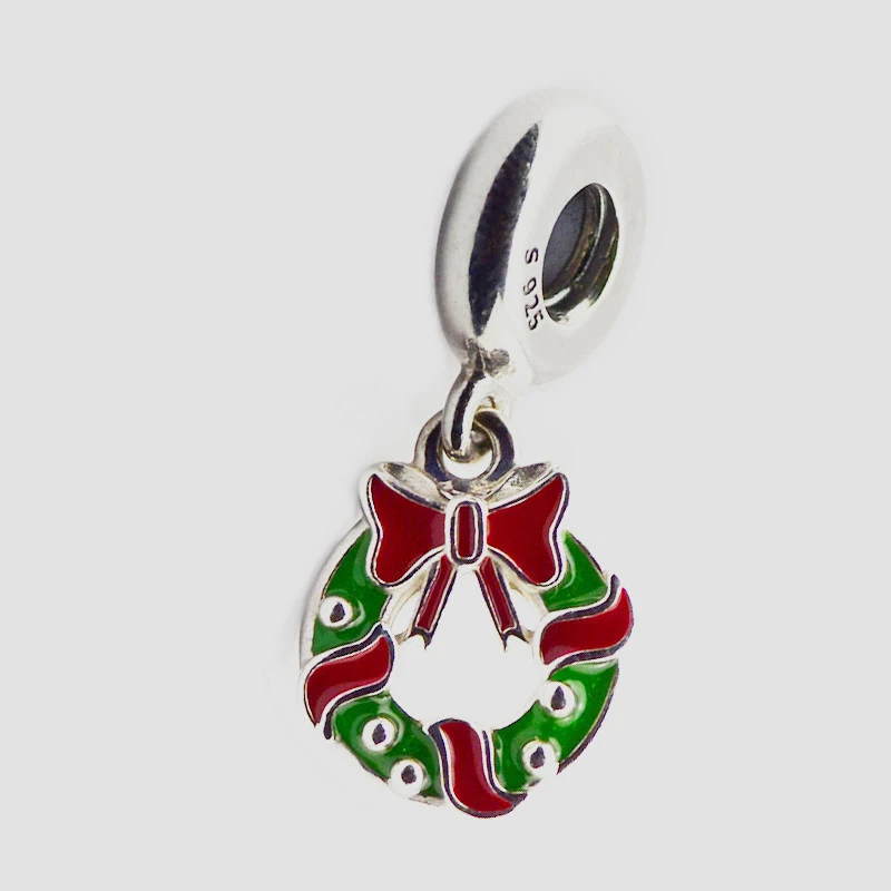 Праздничные Подвески в виде венка для браслетов своими руками рождественские