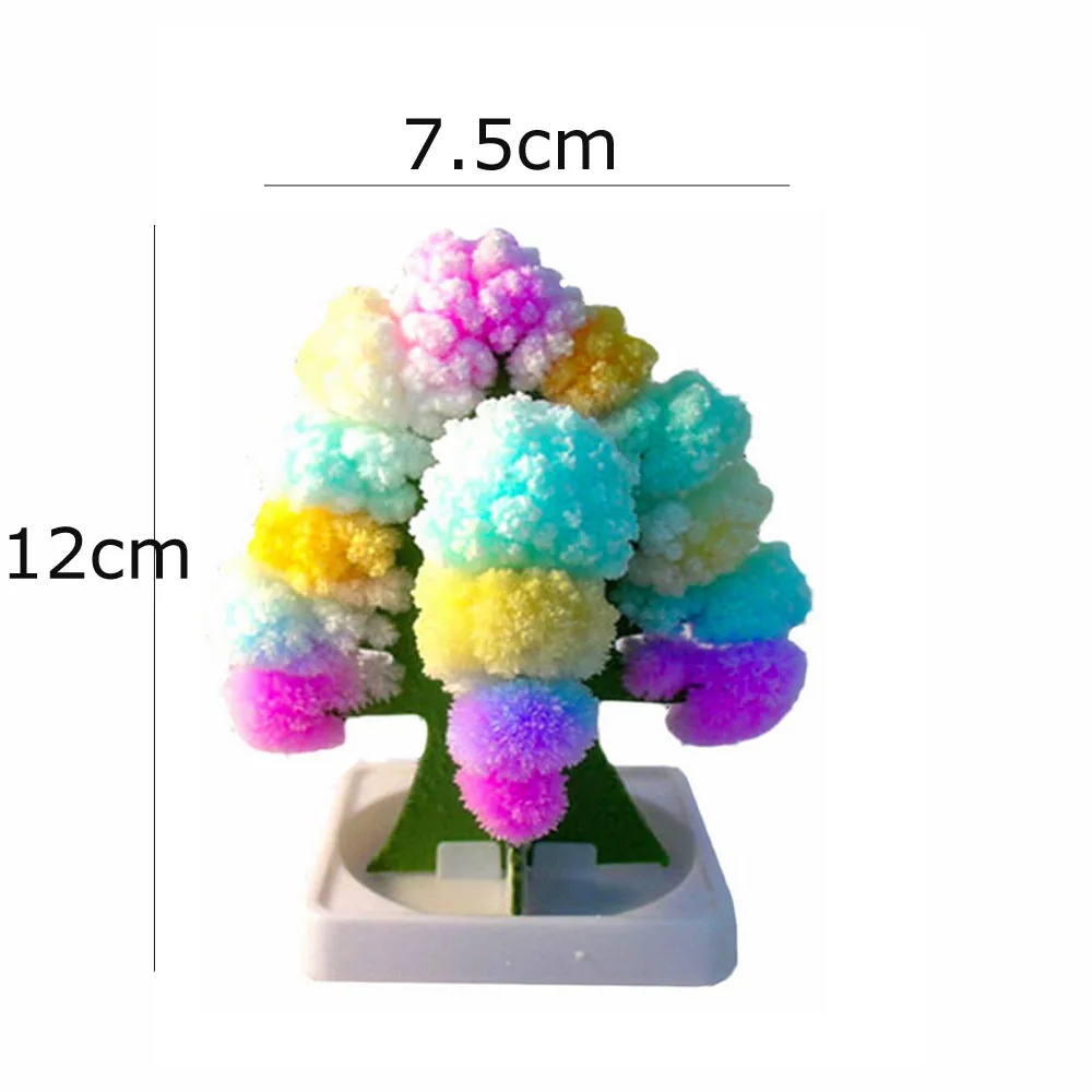 

3pc Paper Tree Flowering Toy Creative Colorful Magic Tree Paper Crafts Gift 15ml