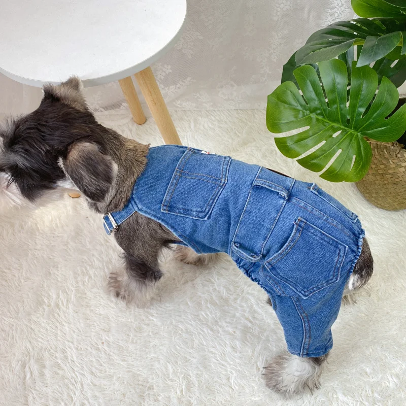 

Dog Overalls Rompers Spring Summer Dog Clothes Jumpsuit Pants Poodle Bichon Schnauzer Pug Clothing French Bulldog Costume Outfit