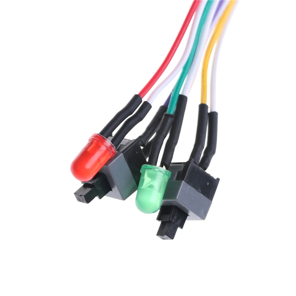 2 шт./лот кнопочный кабель для рабочего стола материнской платы ПК главный корпус