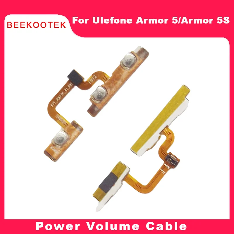 

BEEKOOTEK новый оригинальный Ulefone power 5S мощность громкость вверх/вниз Кнопка кабель гибкого трубопровода FPC для Ulefone power 5, доспехи, 5s смарт-чехол для телефона