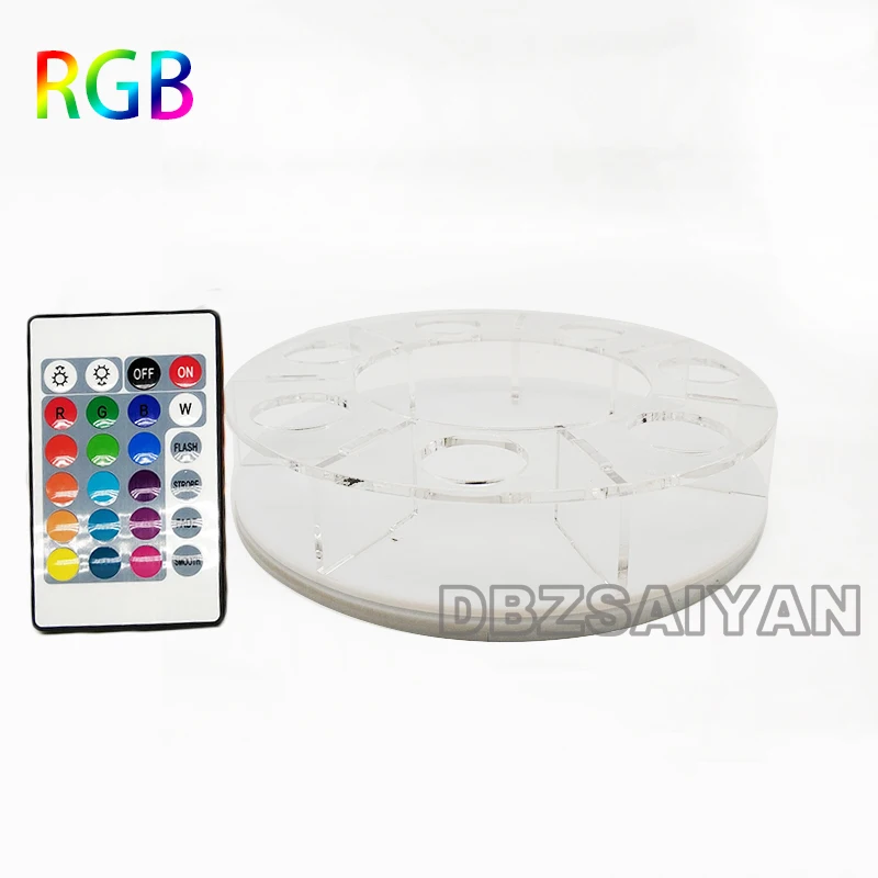 rgb lamp 15 см Dragon Ball Shenron figulas прикроватная лампа Dragon Ball Z рисунок ночной Светильник Shenlong+ 7 шт 3,5 см шарики+ акриловая полка DBZ - Цвет: rgb lamp