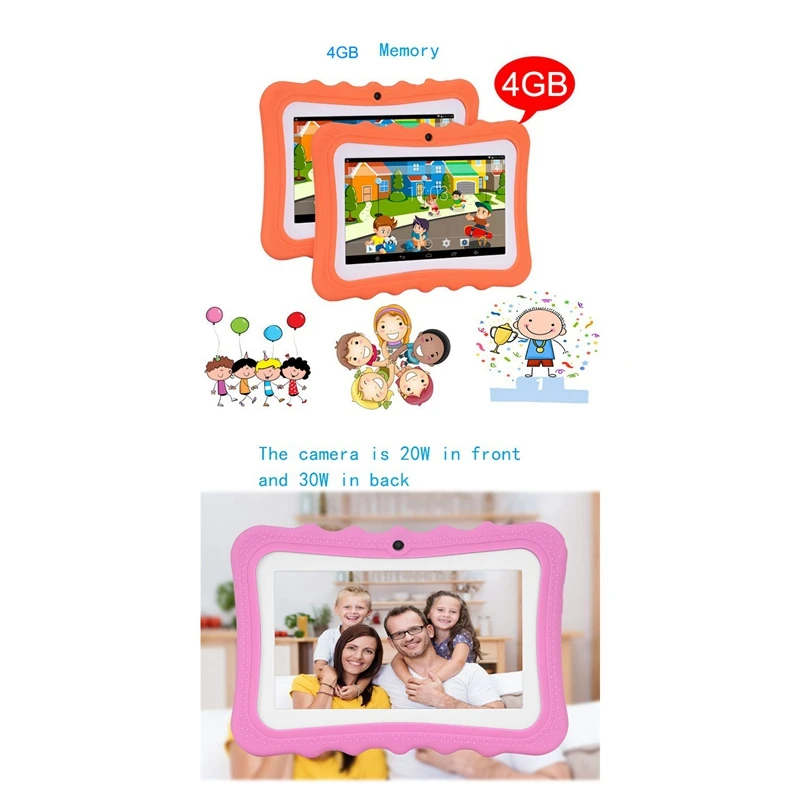 

7 Inch Kids Tablet Android Dual Camera WiFi Education Game Gift for Boys Girls