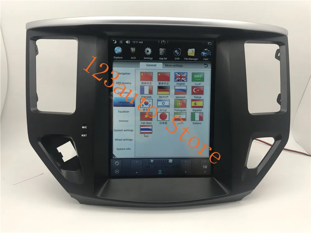 Автомобильный проигрыватель без DVD с функцией GPS навигации для NISSAN Pathfinder 2013 2019 radio