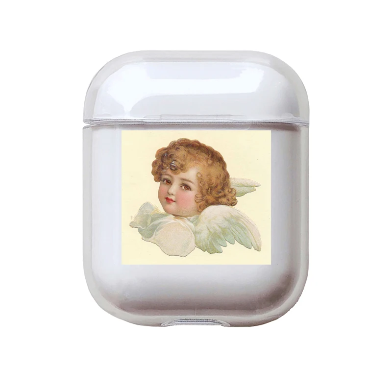 Мягкий милый Чехол Air Pods для Apple airpods, роскошные изображения, мультяшный ангел, Детские Airpods, чехол в Bluetooth, аксессуары для наушников