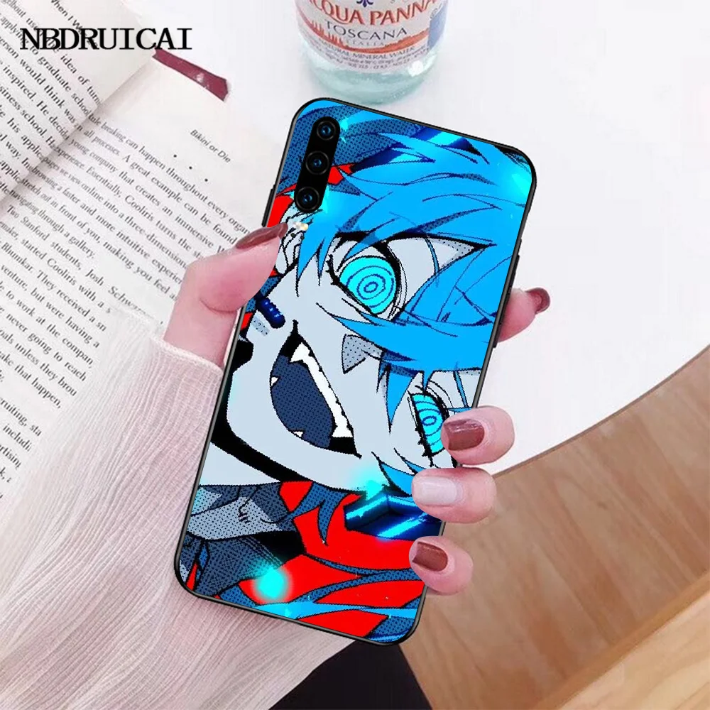 NBDRUICAI Neon Oni Girl Аниме черный ТПУ мягкий резиновый чехол для телефона Huawei Honor 20 10 9 8 8x