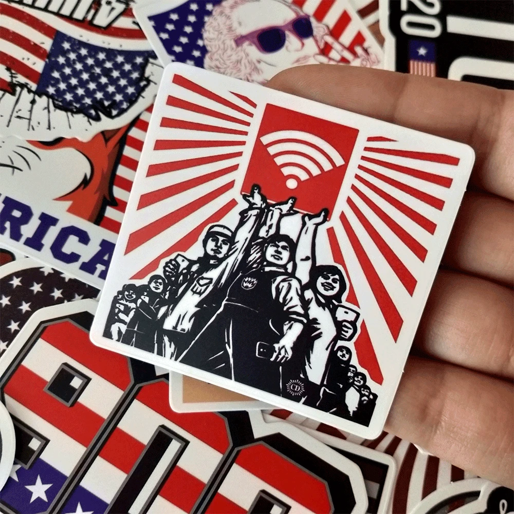 50 шт. наклейки американского президента Трампа граффити для скейтборда багажа
