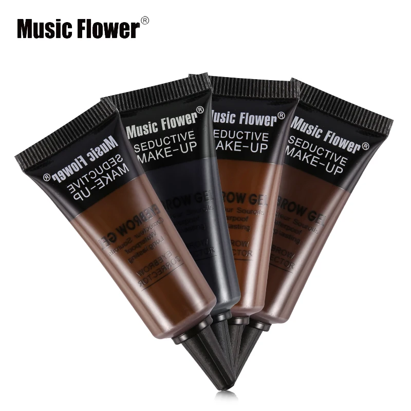 Бренд Music Flower 2 цвета/партия гель для бровей набор макияжа глаз коричневый крем