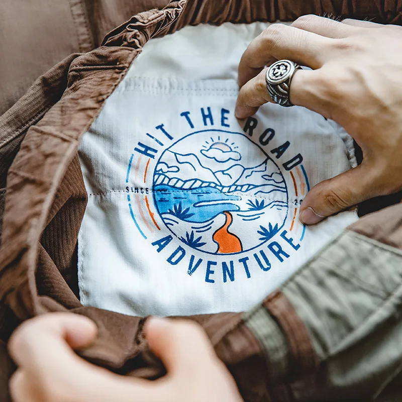 

Maden Men Cargo Pants Japanese Retro Trousers Loose Drawstring Autumn Tide Brand Trendy Overalls Casual Trousers Men's Feet Pant