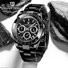 Часы PAGANI DESIGN Мужские наручные кварцевые, Роскошные водонепроницаемые, спортивные брендовые, черные
