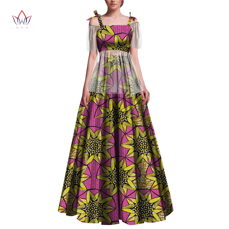2 Piece Sets Womens Outfits Fashion Dashiki Cotton Top & Skirt African Clothes Bazin Plus Size Lady Clothing for Party WY6680