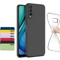for xiaomi redmi 9t silicone case soft 9 t clear full protective shell boy girl solid simple pure color transparent cover funda