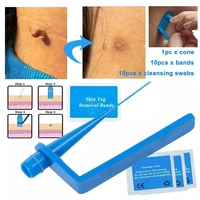 micro band non toxic face care mole wart tool for small to medium blue skin tag removal kit with cleansing swabs home use adult