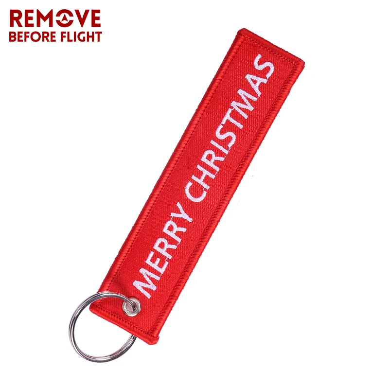 

5 PCS Merry Christmas Keychain Christmas Decoration Happy New Year Embroidery Keychain Decoration 2021 Children Gift Xmas Noel