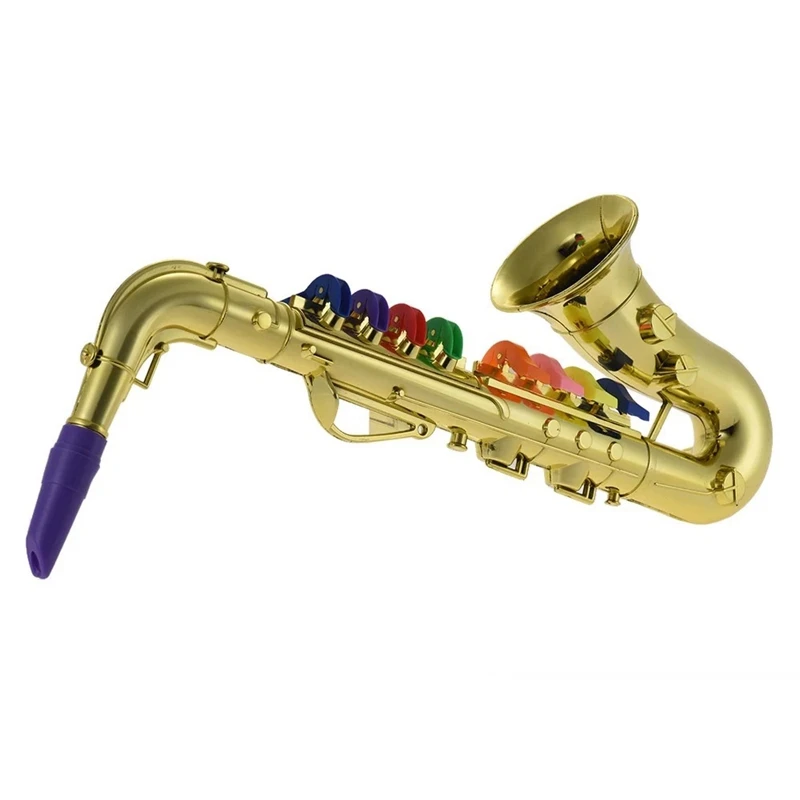 Saxophone Musical Instrument Props Music Playing Tool Children Simulation for Kids Child Gift Gold | Спорт и развлечения