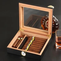 cedar cigar box portable cigar travel box with humidifier hygrometer cigar box is suitable for cohiba cigars