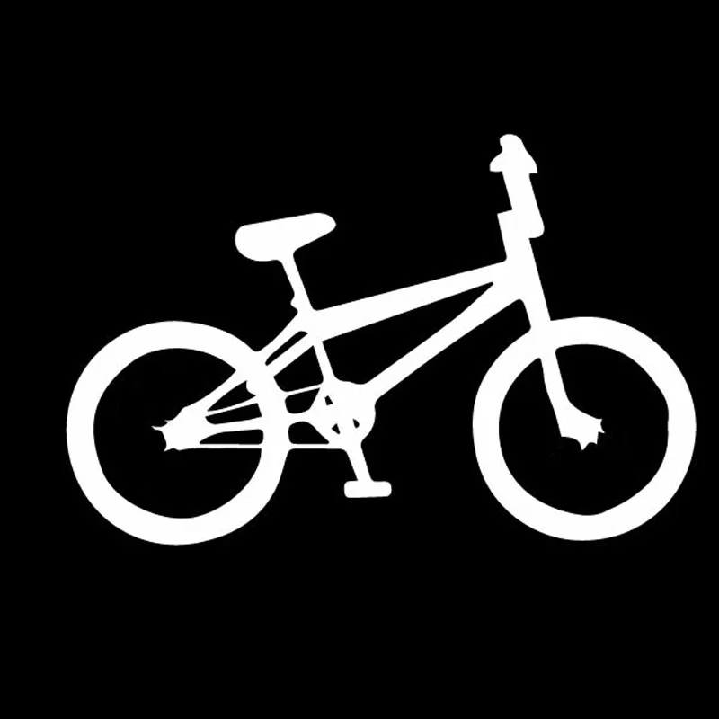 

Simple Bicycle Interesting Cyclist Bike Great Shadow Vinly Decal Decor Car Sticker Black/Silver 14cmx9cm