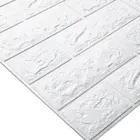 Настенные 3D стикеры из пены, тисненые водонепроницаемые самоклеящиеся обои с изображением кирпича, домашний декор для комнаты, спальни, гостиной