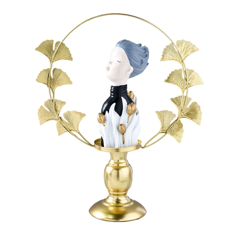 Креативная модель гинкго билоба украшения с фигуркой из смолы аксессуары для