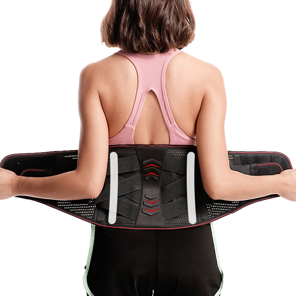 

Men Women Adjustable Double Waist Trainer Medical Bone Lower Back Brace Spine Support Belt Orthopedic Breathable Lumbar Corset